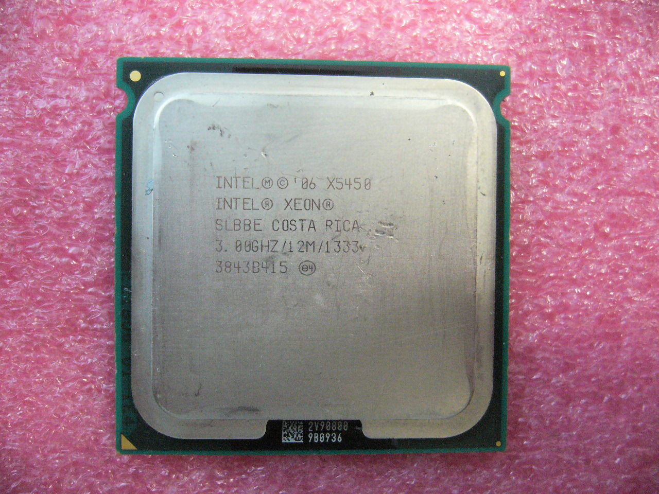 QTY 1x Intel Xeon CPU Quad Core X5450 3.00Ghz/12MB/1333Mhz LGA771 SLBBE