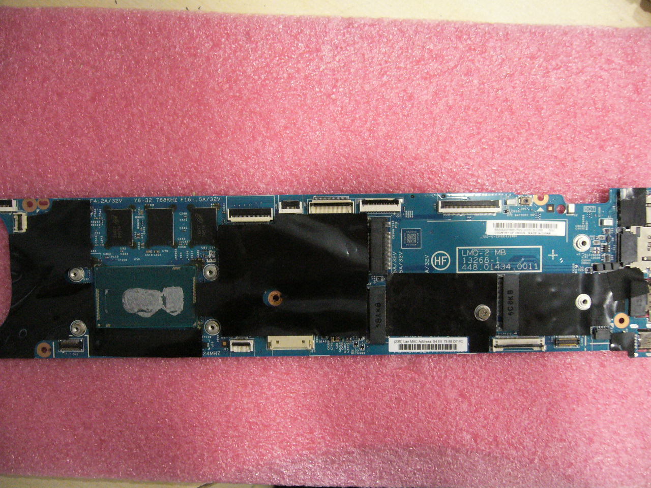 QTY 1x Lenovo Thinkpad X1C Gen3 laptop motherboard intel i7-5600U 16GB