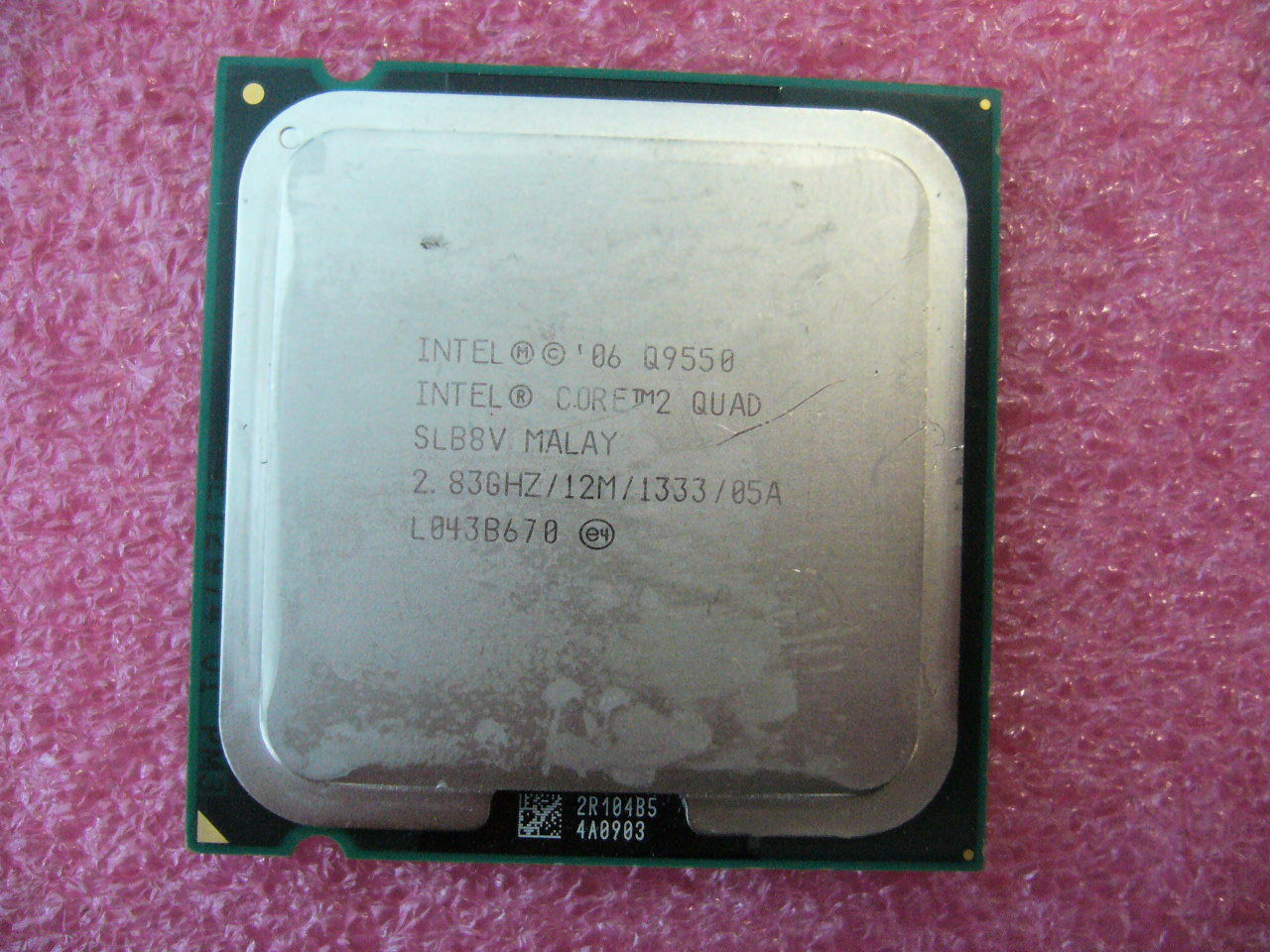 QTY 1x INTEL Quad Cores Q9550 CPU 2.83GHz/12MB/1333Mhz LGA775 SLB8V SLAWQ - Click Image to Close