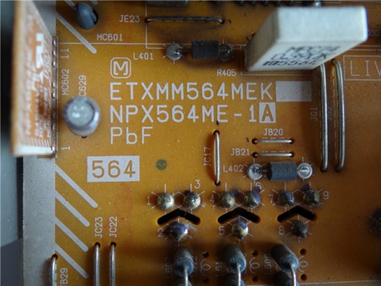 Panasonic ETXMM564MEK NPX564ME-1B Power Supply Board - Click Image to Close