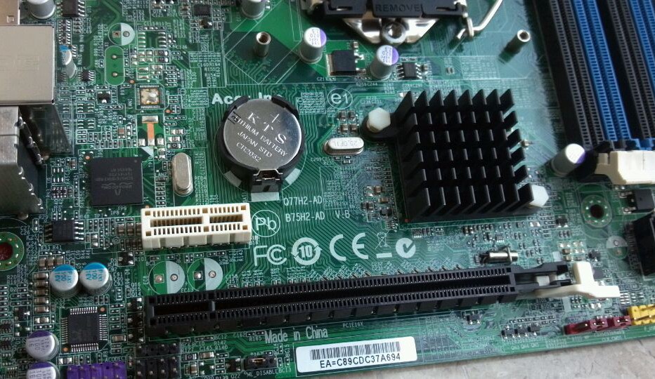 ACER H61H2-AD motherboard Gateway SX2855 Intel H61 LGA 1155 DDR3 - zum Schließen ins Bild klicken