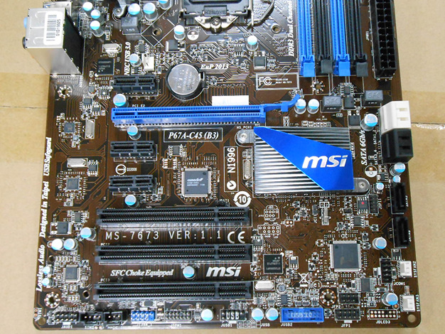 MSI P67A-C45 (B3) motherboard with full solid state USB3/SATA3 s - zum Schließen ins Bild klicken