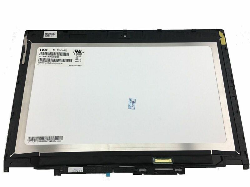 12.5" HD Touch Screen LCD Display Assembly For Lenovo ThinkPad Yoga FRU: 01AX905