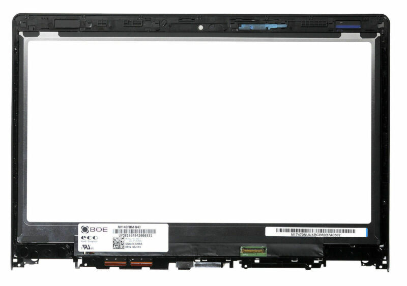 14" FHD LCD Screen Touch Assembly For Lenovo ThinkPad Yoga FRU: 5D10H35588 - Click Image to Close