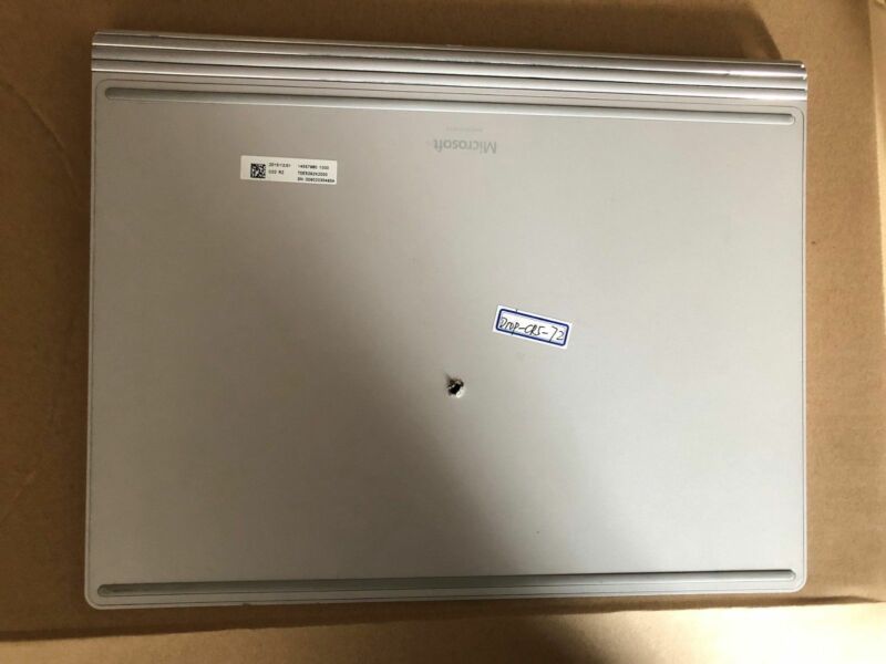 Genuine Microsoft Surface Book Keyboard Silver Model 1705, NVIDIA GPU, Battery - Click Image to Close