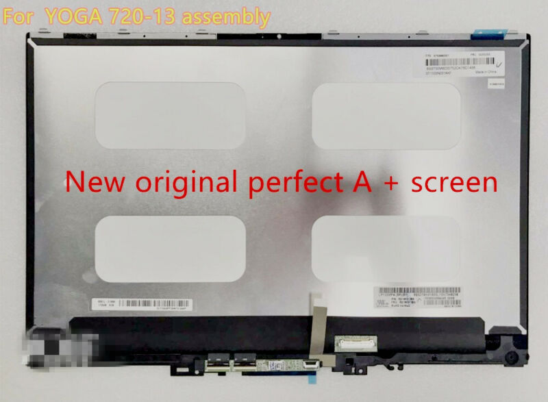 13.3" FHD LCD Screen Touch Bezel Assembly For Lenovo FRU: 5D10N24290