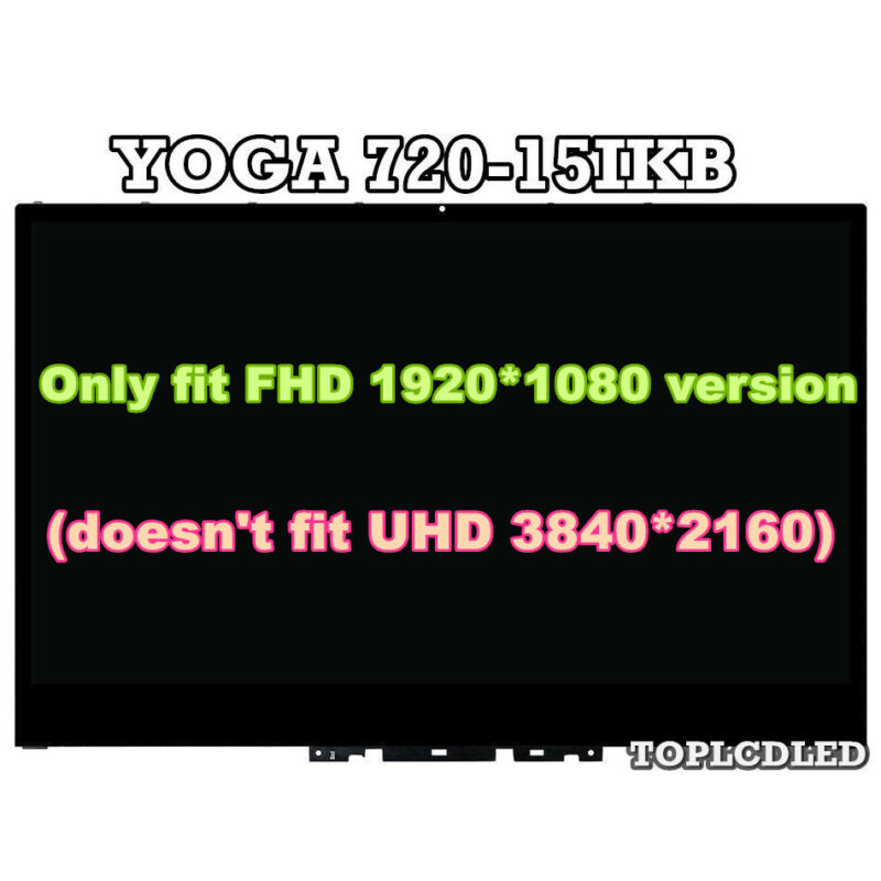 5D10N24289 Lenovo 15.6" FHD Touch Screen LCD Bezel Assembly