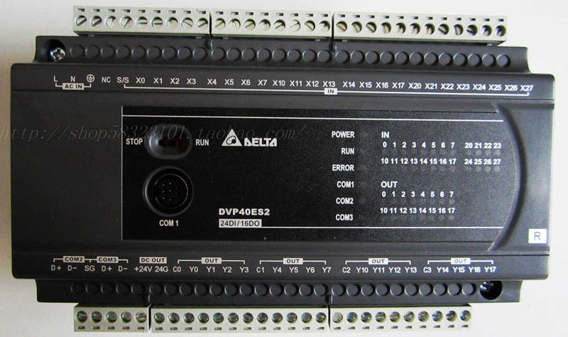 DVP40ES200R Delta ES2 Series Standard PLC DI 24 DO 16 Relay 100-240VAC n