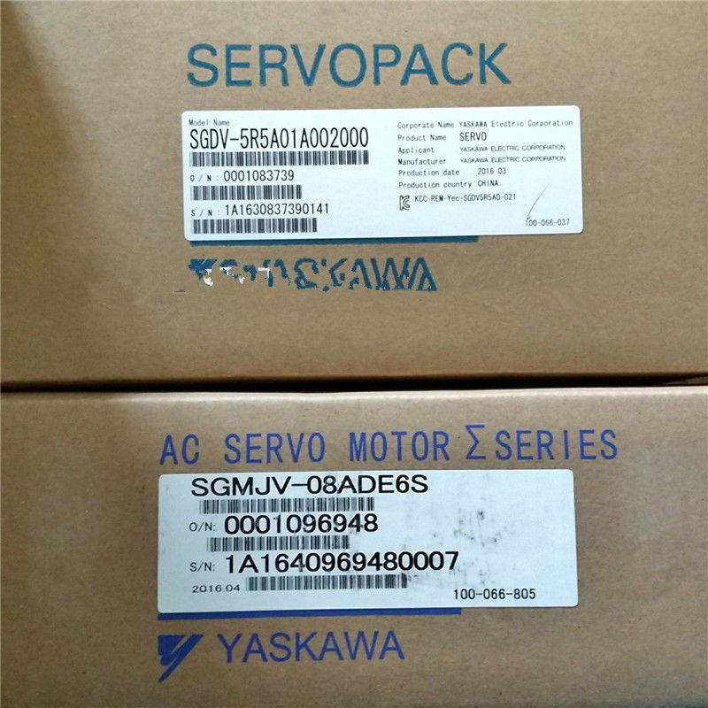 SGMJV-08ADE6S+SGDV-5R5A01A 750w 3000rpm 2.39N.m AC servo motor drive kit - Click Image to Close