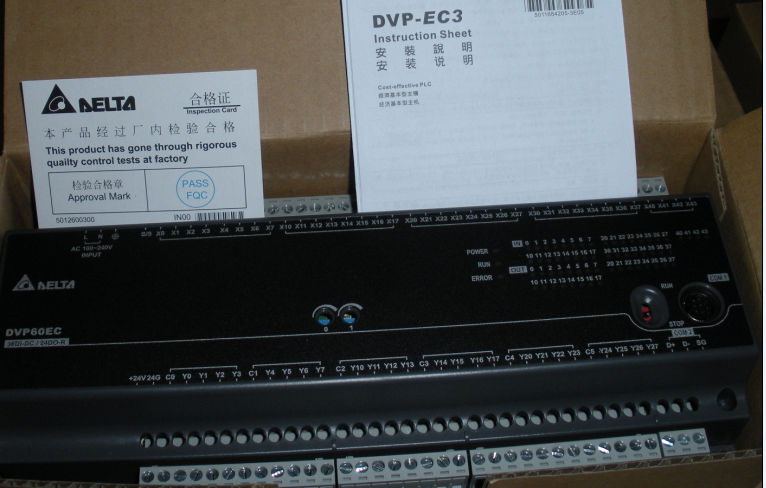 DVP60EC00R3 Delta EC3 Series Standard PLC DI 36 DO 24 Relay 100-240VAC n - zum Schließen ins Bild klicken