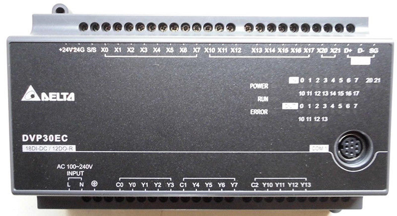 DVP30EC00R3 Delta EC3 Series Standard PLC DI 18 DO 12 Relay 100-240VAC
