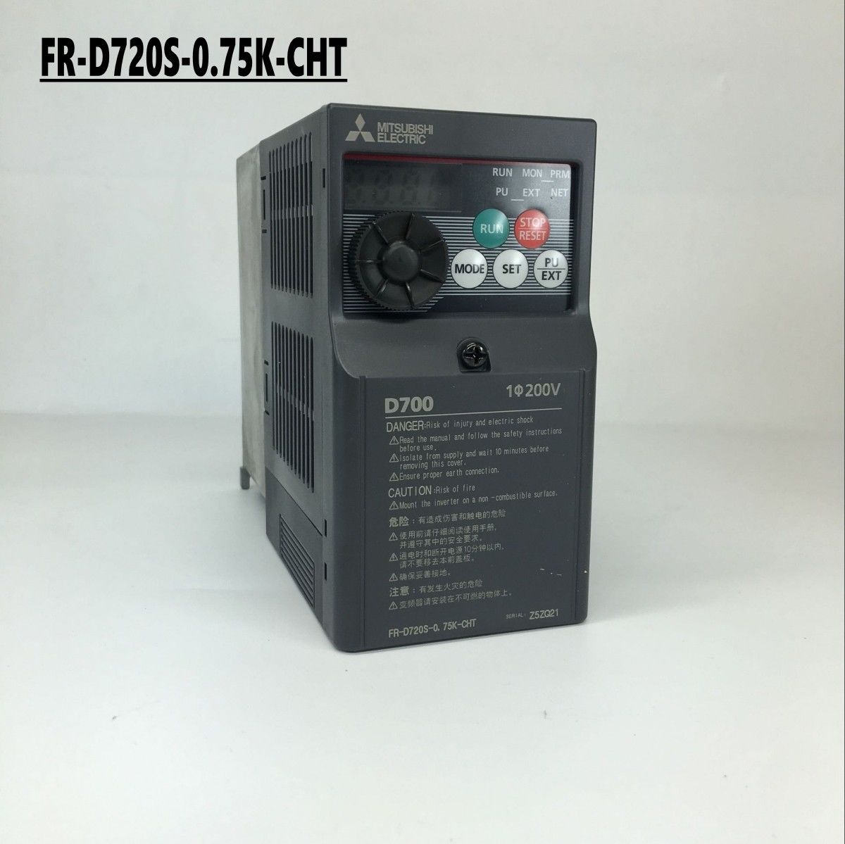 Brand New MITSUBISHI Inverter FR-D720S-0.75K-CHT IN BOX FR-D720S0.75KCHT - Click Image to Close