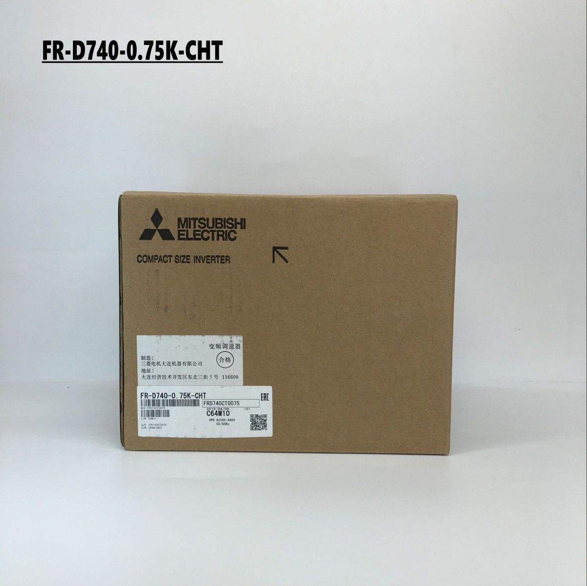 Brand New MITSUBISHI inverter FR-D740-0.75K-CHT In Box FRD7400.75KCHT - Click Image to Close