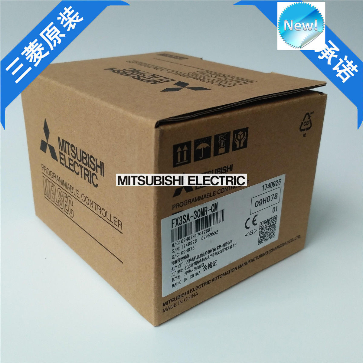 Original New Mitsubishi PLC FX3SA-30MR-CM In Box FX3SA30MRCM