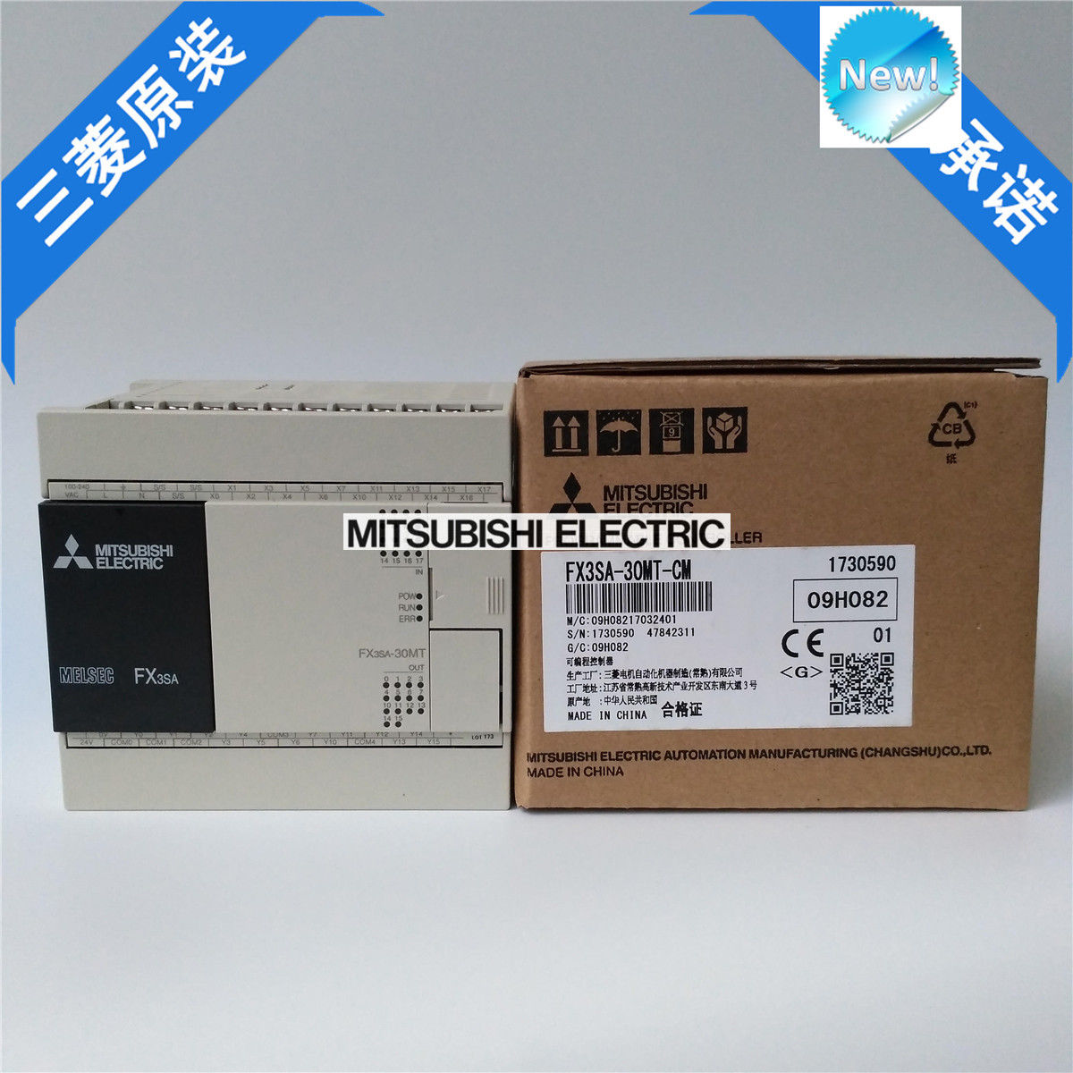Original New Mitsubishi PLC FX3SA-30MT-CM In Box FX3SA30MTCM