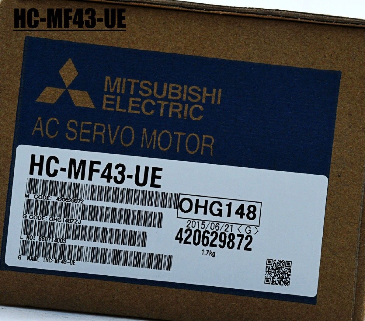 Original New Mitsubishi Servo Motor HC-MF43-UE IN BOX HCMF43UE - Click Image to Close