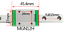 MGN12H Linear Sliding Guide / Block 250 300 350 400 450 500 550mm CNC 3D Printer - Click Image to Close