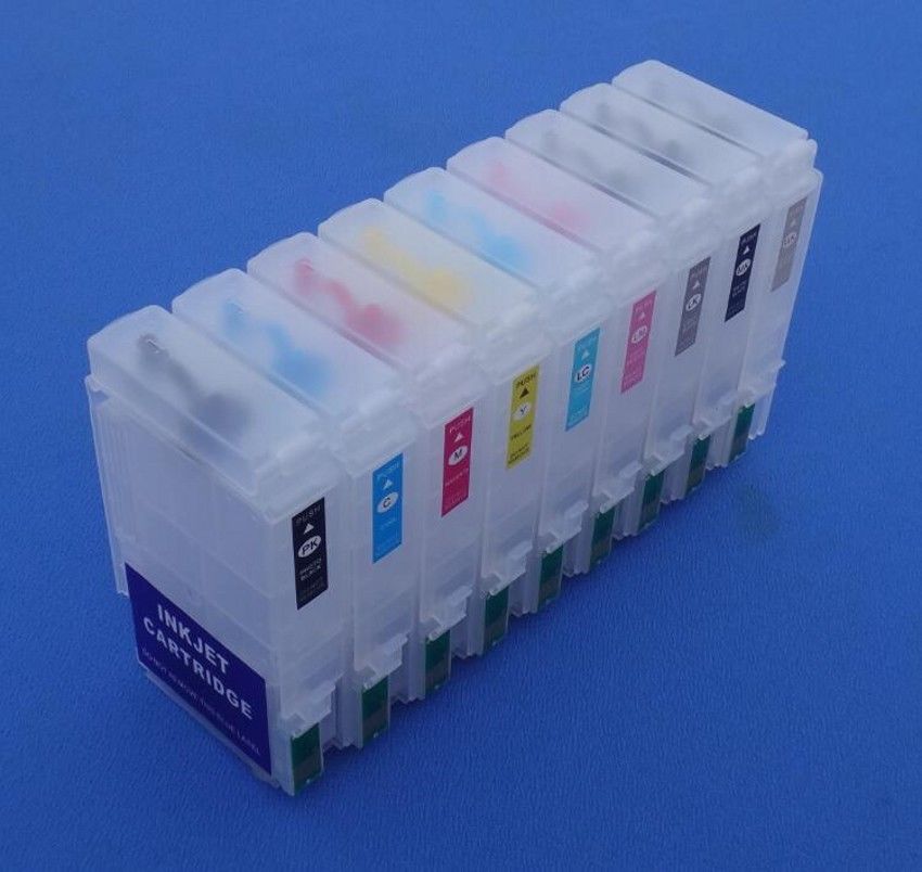 80ML 9pcs for EP SureColor P600 refillable ink cartridge with Auto Reset Chip - zum Schließen ins Bild klicken