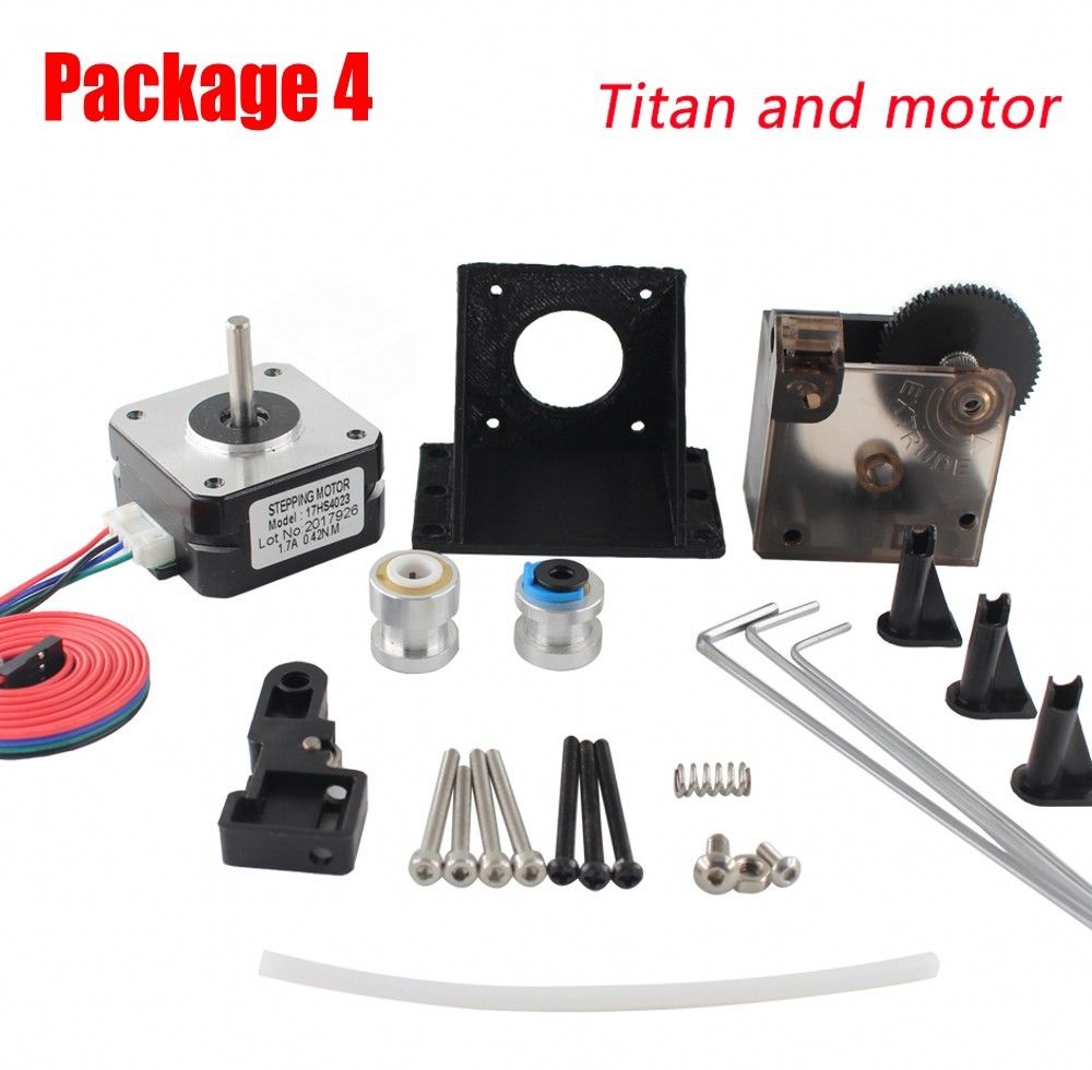 Free shipping Titan Extruder Full Kit with NEMA 17 Stepper Motor for 3D Printer - Click Image to Close