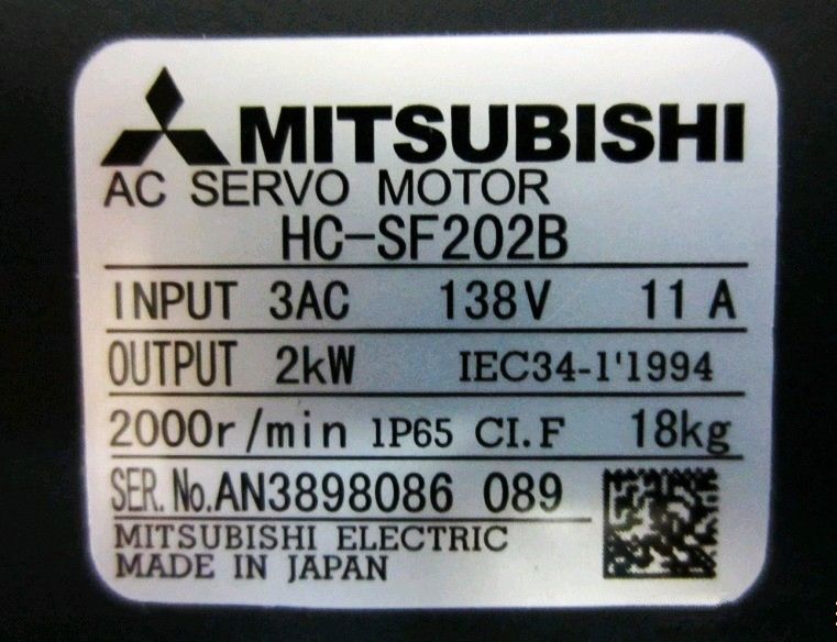 MITSUBISHI SERVO MOTOR HC-SF202 HC-SF202B NEW in box HCSF202B - zum Schließen ins Bild klicken