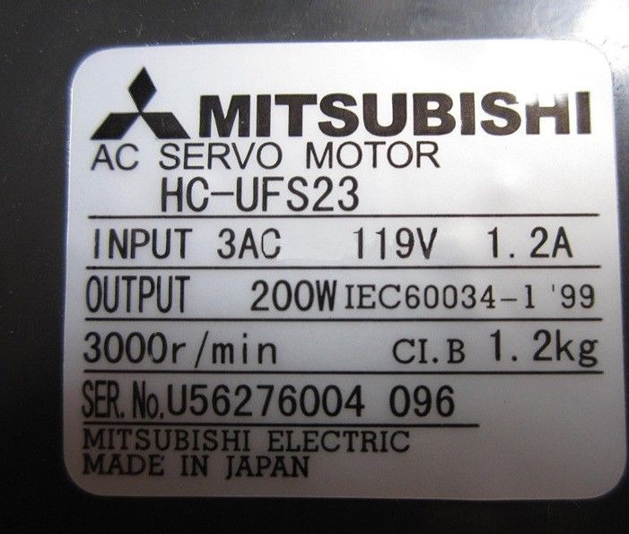 Brand New Mitsubishi Servo Motor HC-UFS23 HC-UFS23B IN BOX HCUFS23B - Click Image to Close