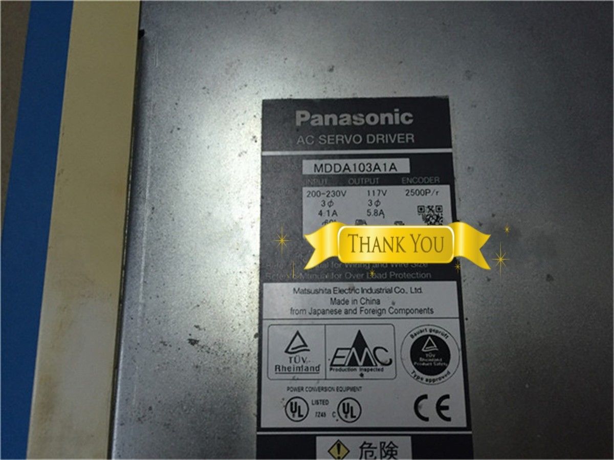 New PANASONIC AC Servo drive MDDA103A1A 1KW - Click Image to Close