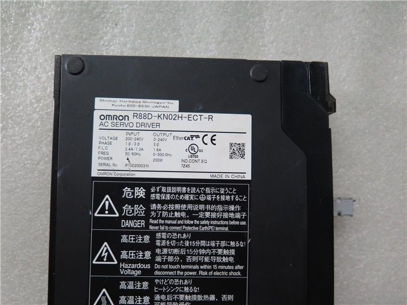 Free DHL Omron USED 100% TESTED AC SERVO DRIVER R88D-KN02H-ECT-R - Click Image to Close