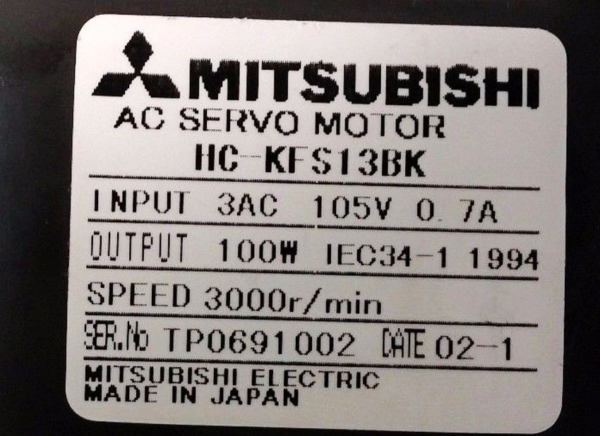 NEW&ORIGINAL Mitsubishi servo motor HC-KFS13BK HCKFS13BK in box - Click Image to Close