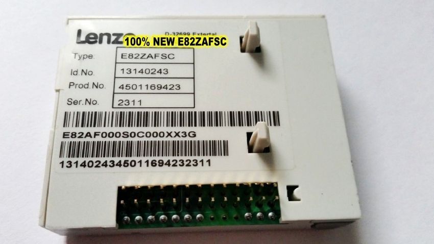 Genuine LENZE STANDART I/O FUNCTION MODULE E82ZAFSC in new box - Click Image to Close