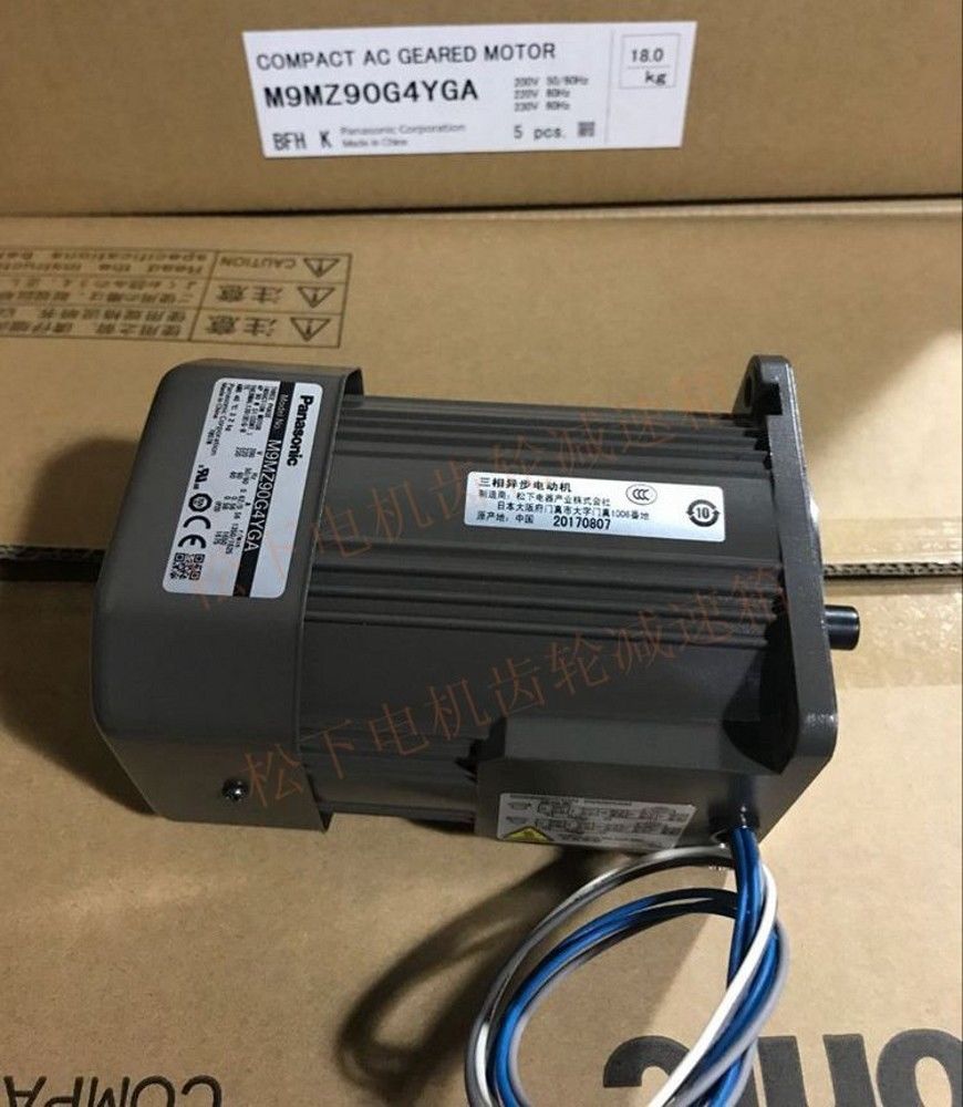 Original New Panasonic 3 phase motor M9MZ90G4YGA 90W 200V In Box